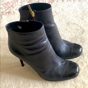 Guess black high heel booties
